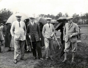 Arnaud Massy, Jos van Dijk, Jean Gassiat, Gerry del Court at Haagsche Golf Club, 1924