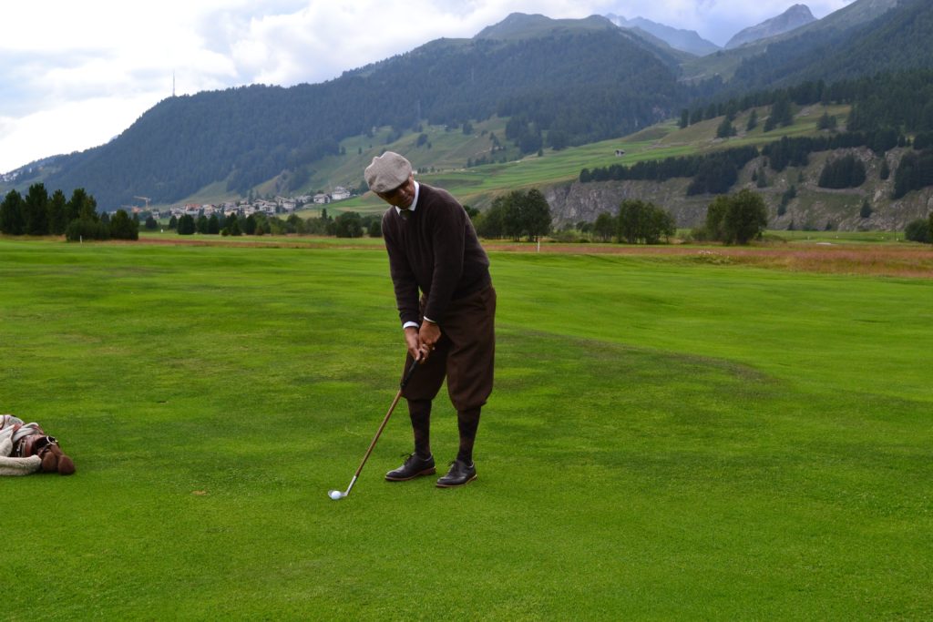 Somers at the Swiss Hickory Championship in St. Moritz